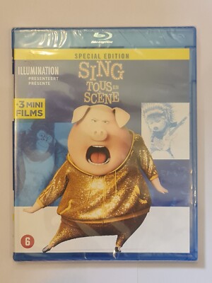 Sing. Alle auf der Bühne + 3 Mini Filme. blu ray .  Neu im Blister.