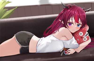 Anime Girls Digital Digital Art 2D Looking At  Gaming Mat Desk 35868