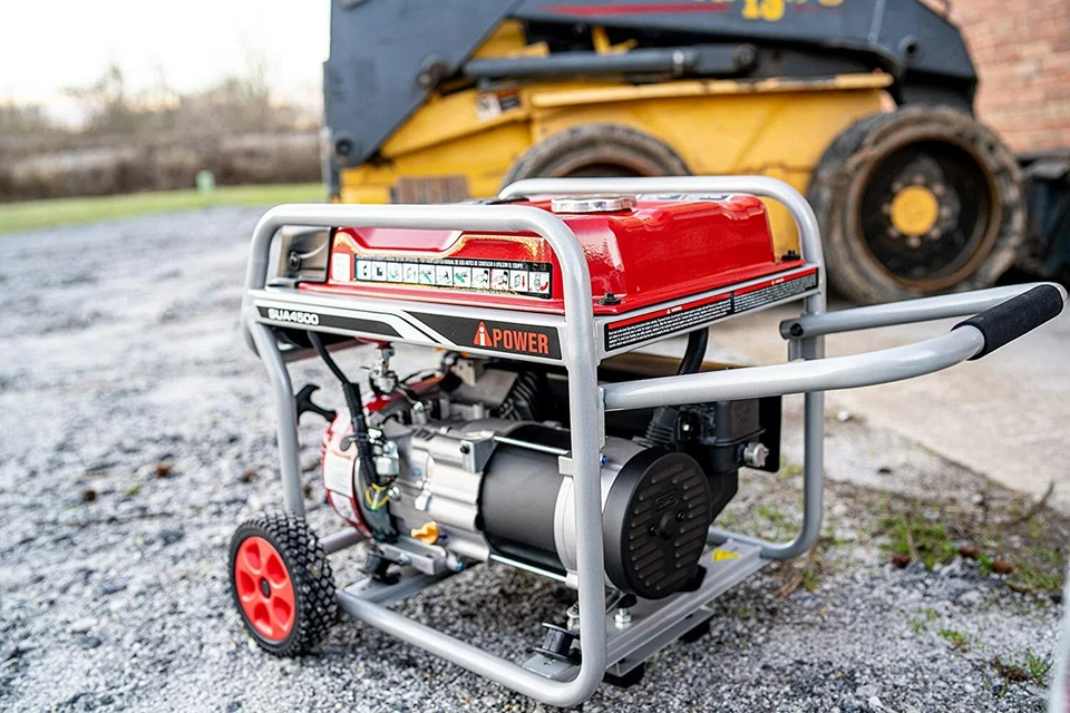 A-iPower SUA4500 4,500-W Portable Gas Powered Generator with Wheel Kit Home RV - Image 4 of 4