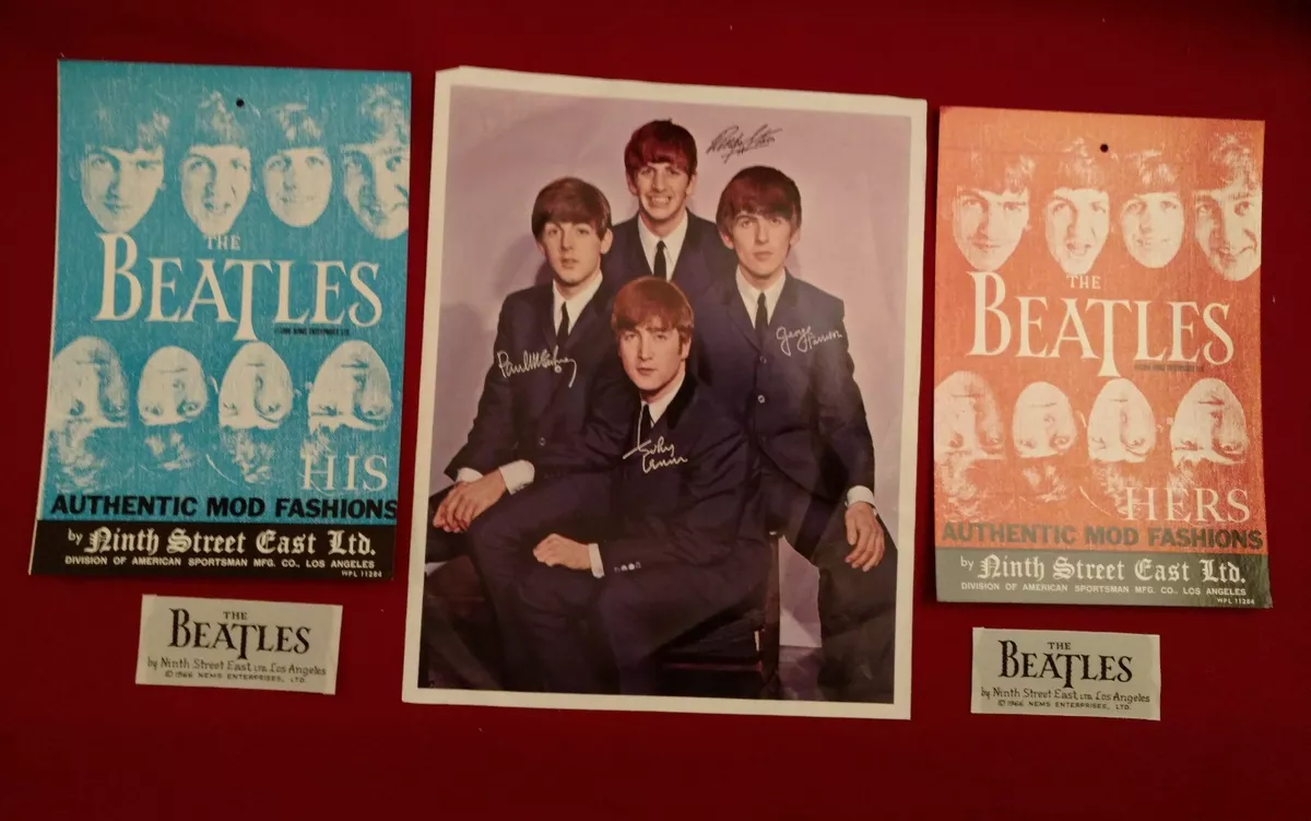 Vintage 1966 BEATLES Ninth Street East Ltd. L.A. Clothing Mod