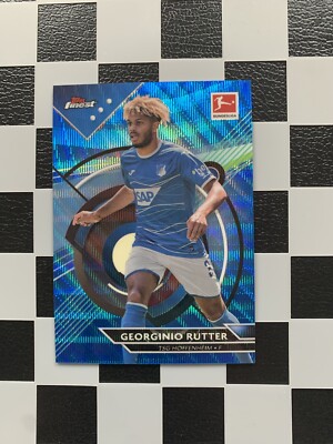 2022-23 Topps Finest Bundesliga Georginio Rutter Blue /150 TSG Hoffenheim