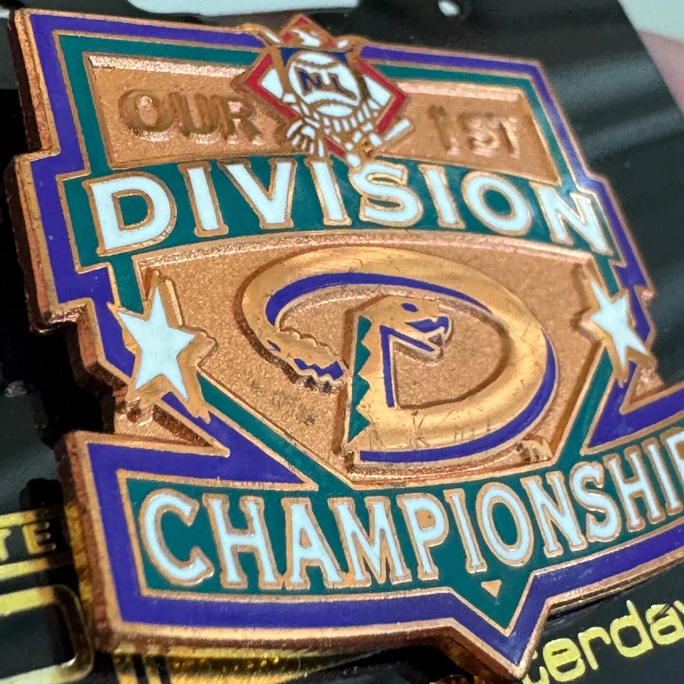 Vtg Arizona Diamondbacks Our First Division Championship Pin 1999 Peter David - Image 2 of 3