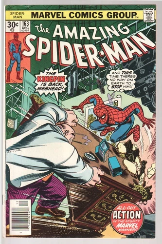 Amazing Spider-Man #163 Kingpin Appearance 1976 FN/VF