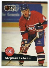 Pro Set Hockey Card 1991-92 #120 Stephan Lebeau