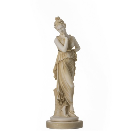 Persephone Göttin der Unterwelt Frühling Gold Blume Vegetation Statue 7" - Bild 2 von 8
