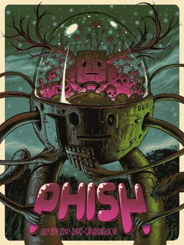 RARE Phish Poster CMAC Canandaigua NY 2014 Silkscreen 74/650 Official Jeff Soto