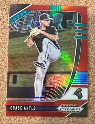 2020 Panini Prizm Draft Picks Prizm Red #PDP163 Chase Antle