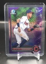 2022 Bowman Mega Fran Alduey Mojo Purple Refractor #'d /250 #BCP-39 Guardians
