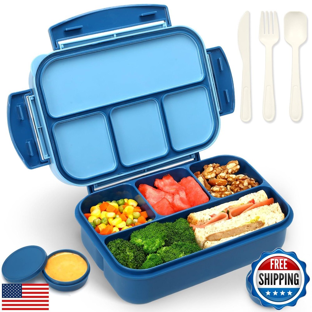44oz 4-Compartment Bento Lunch Box for Kids & Adults by Danliar