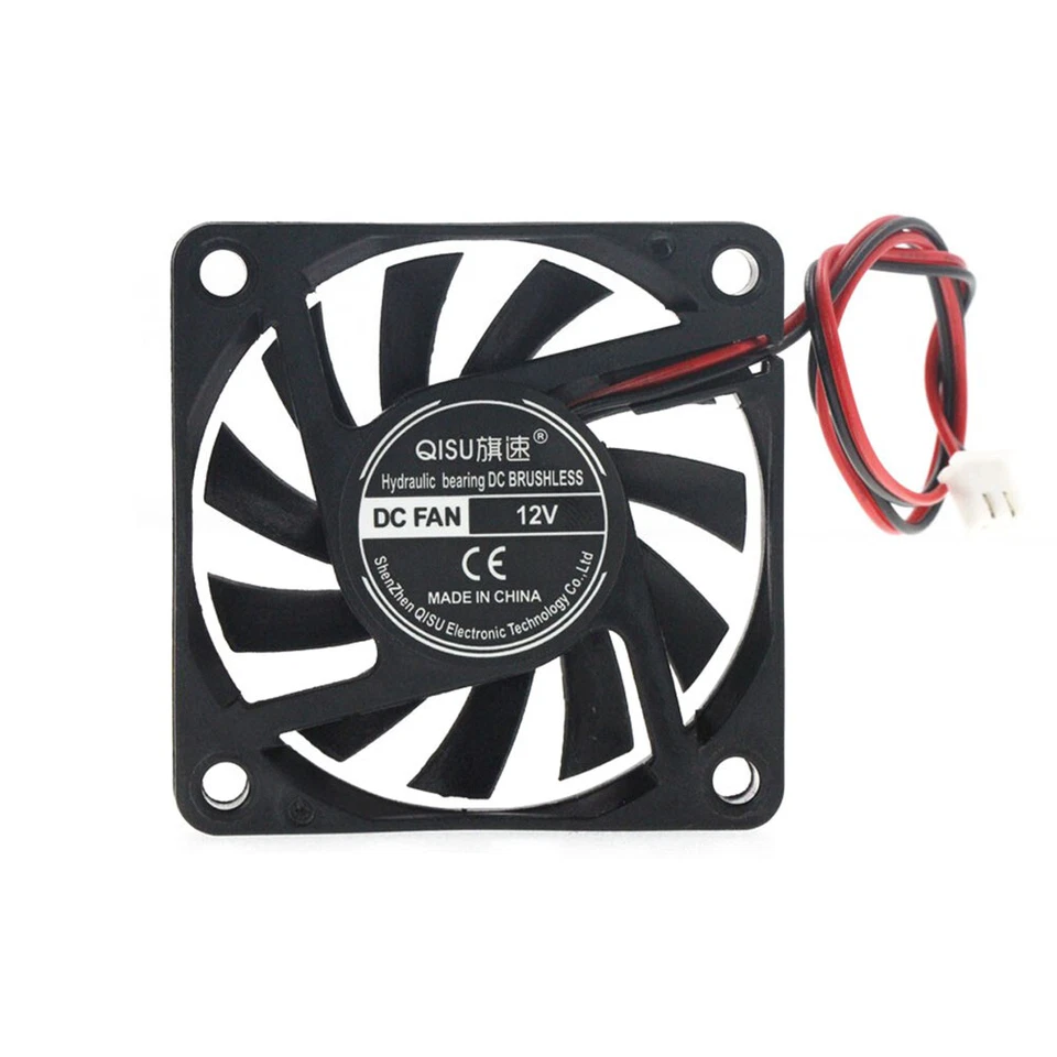 DC 12V Cooler Black Silent Cooling Fan 35mm/40mm/50mm/60mm/70mm/80mm/90mm/120mm - Image 3 of 4