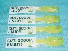 Zespri KIWI Fruta Cuchillo Cuchara Utensilio Cuchara Plástico NUEVO LOTE DE 4 PAQUETES