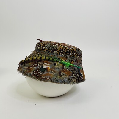 Viintage 50s 60s Urbi et Orbi Japanese Pheasant Feather  display picture 1