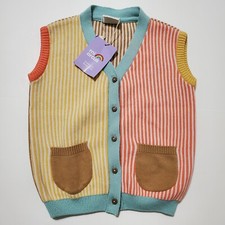 Mi Arcus Boys Size 3-4 Years Sleeveless Button Up Sweater Vest 100 Cotton