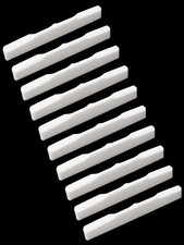 10x Knochen Ukulele Sattel 2-1/8" (53mm) kompensiert DJ55