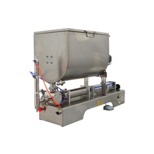 100-1000ml Liquid Paste Filling Machine Mixing Function Jam Filler 60LHopper