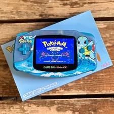 Nintendo Game Boy Advance GBA System 3.0 M2 IPS LCD Pokemon UV SQUIRTLE