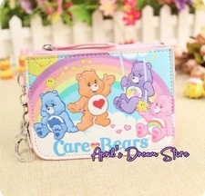 Care Bears Rainbow & Swing ID Cardholder Coin Purse Keychain Wallet