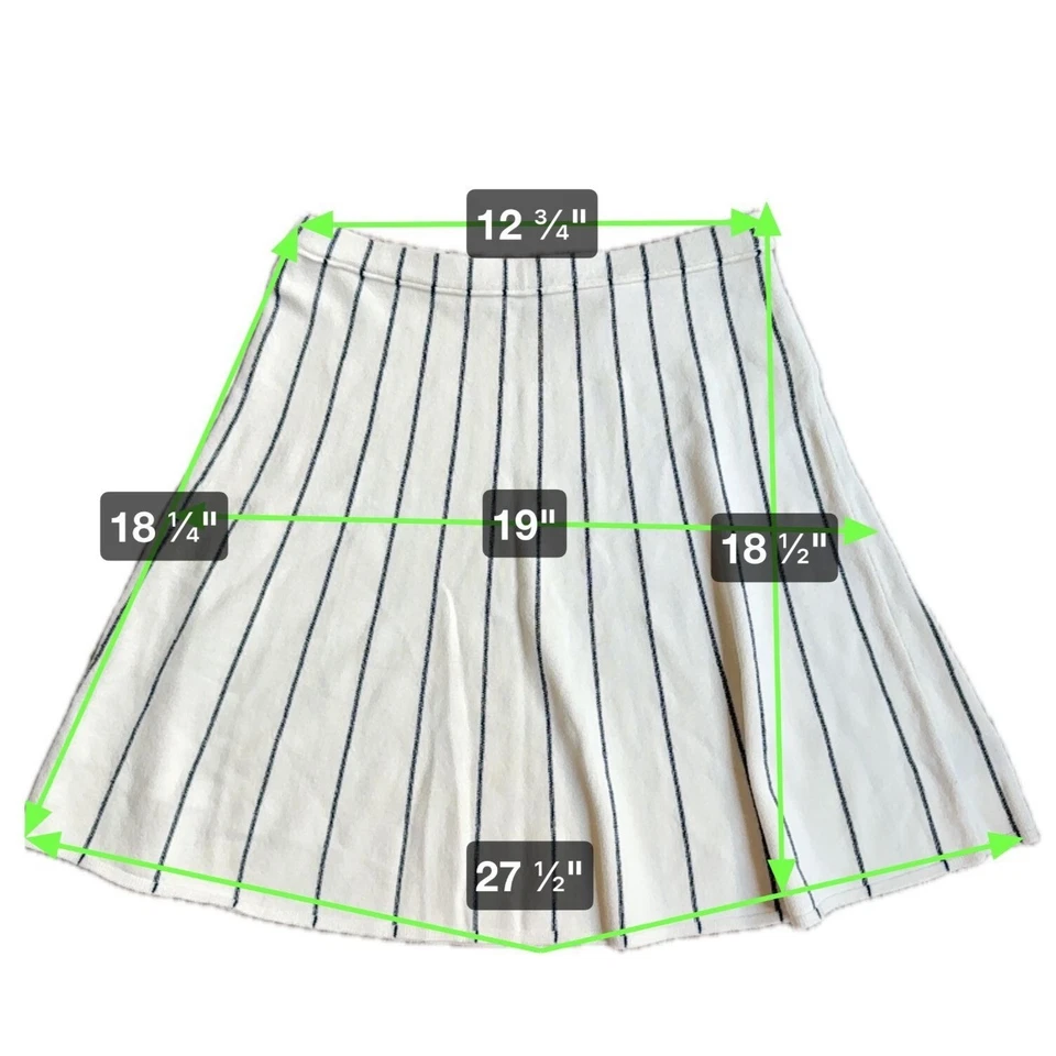 Theory Womens Mini Skirt Size XS Striped Tennis Preppy Old Money Luxury A Line - Image 2 of 4