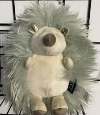 FAO Schwarz Green Cream Hedgehog 10" Stuffed Animal Plush