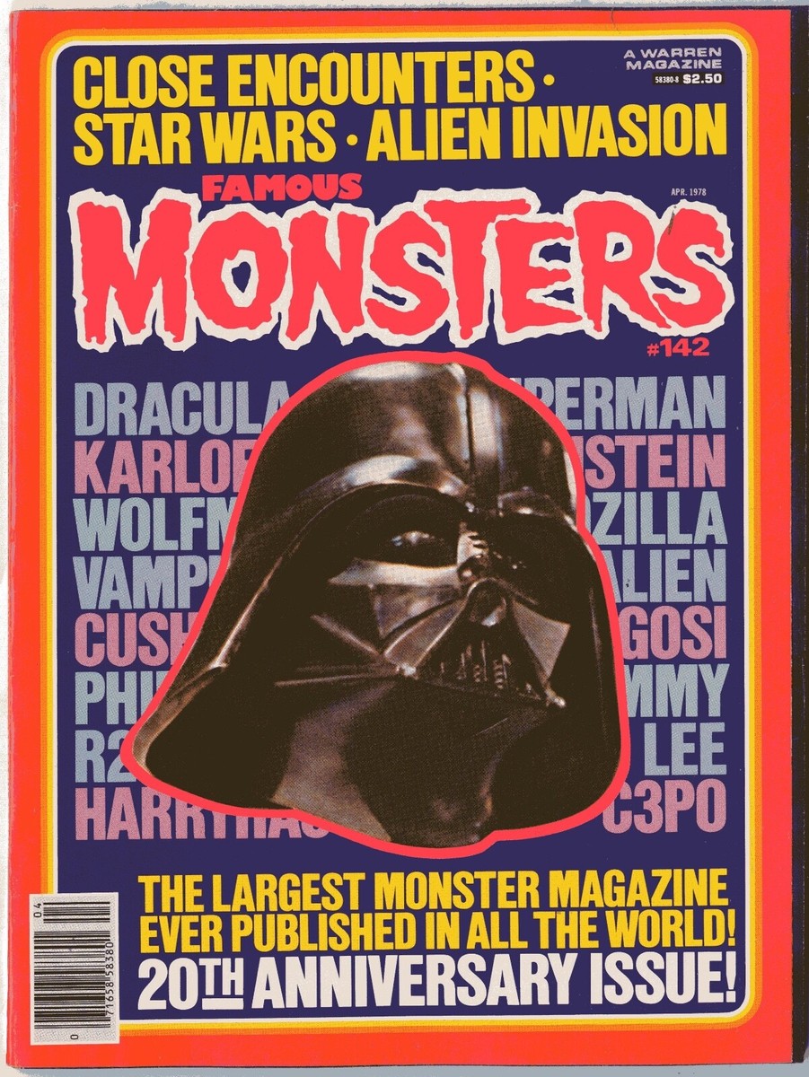 Famous Monsters マガジン STARWARS Famous Monsters of Filmland Magazine # 142 NEAR MINT 3/78