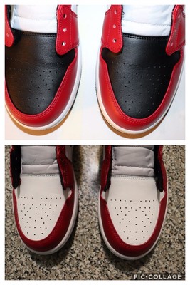 jordan 1 mid chicago black toe custom