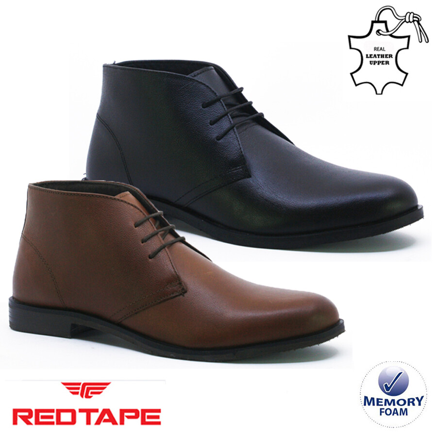 Buy Mens New Red Tape Leather Desert 