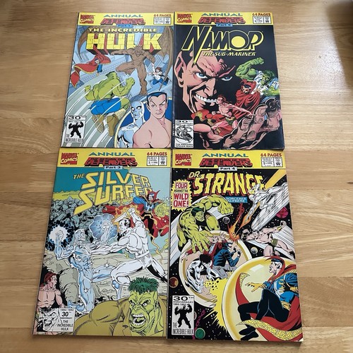 Return Of The Defenders Full Run 1-4 Marvel Annuals 1992 Hulk Namor Dr.Strange - 第 1/2 張圖片