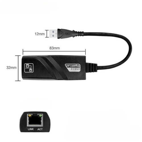 1000Mbps Wired Network Card USB 3.0 Network Adapter Computer Accessories - Picture 2 of 9