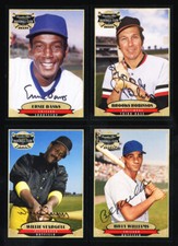 1996 CANADIAN CLUB CLASSIC AUTOGRAPHS ~ 4 DIFFERENT ~ BANKS, STARGELL, ROBINSON