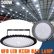 500W UFO LED High Bay Light Shop Lights Warehouse Commercial Lighting Lamp Watt