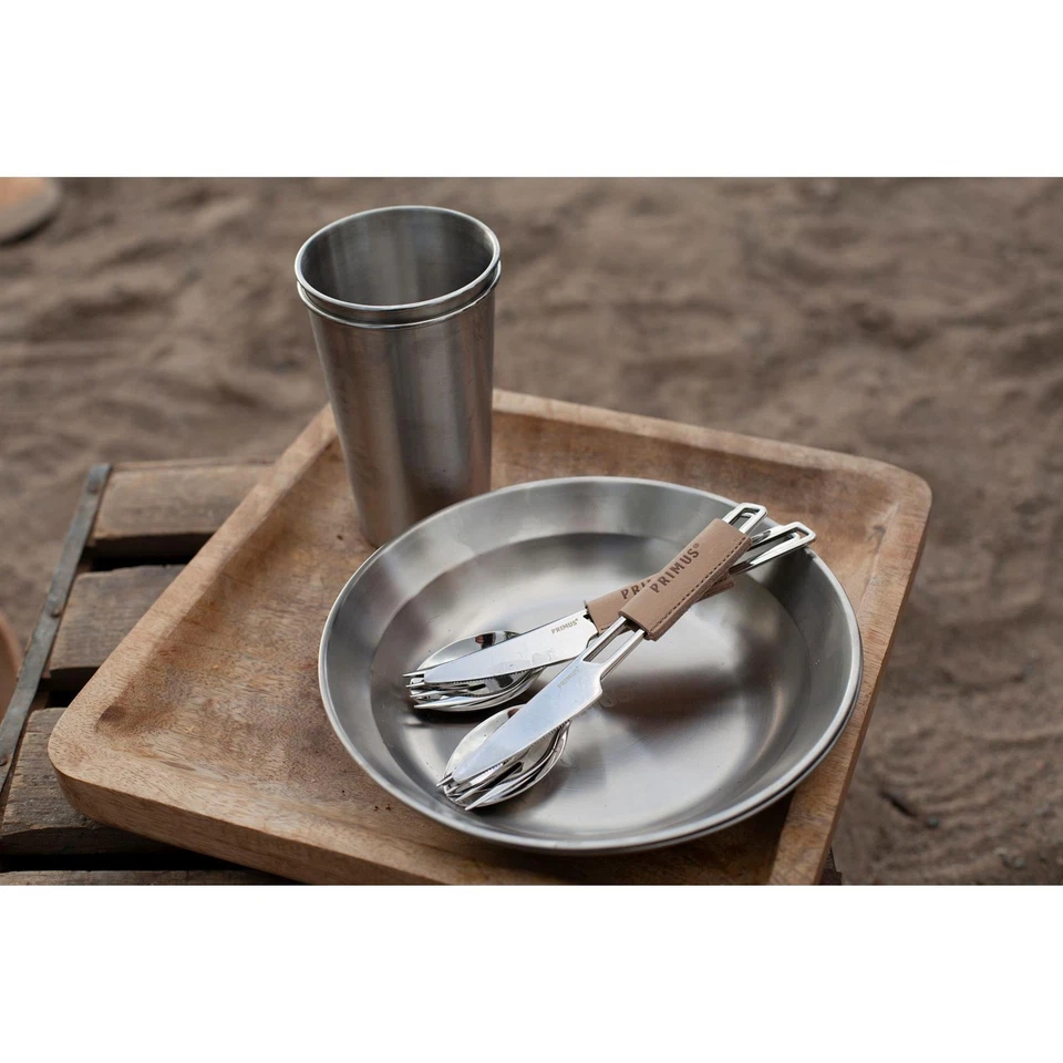 Primus CampFire Cutlery Set lightweight stainless steel camping hiking utensils - Image 3 of 4