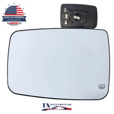 Side View Mirror Glass for 2010-2020 DODGE RAM 1500/2500 with Heated Driver Side