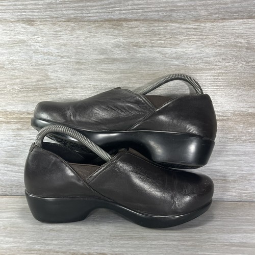 Dansko Women’s Arden Black Leather Slip-On Comfort Clogs Size EU 39 US 8.5 - Picture 10 of 12