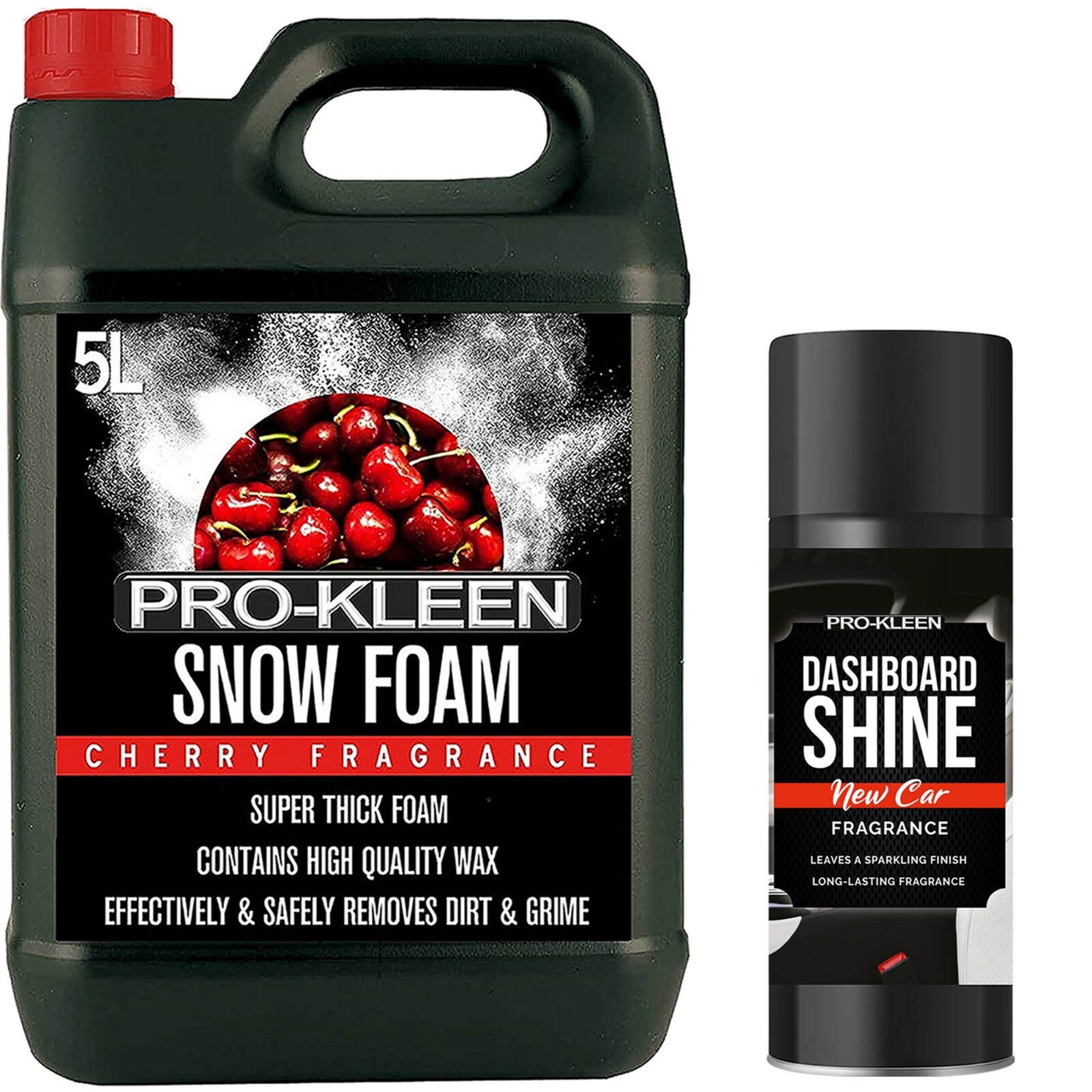 ProKleen Snow Foam Car Shampoo pH Neutral Wash Wax 5L Vehicle Detailing Kit
