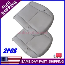 2x Front Bottom Leather Seat Cover Gray For 2005 2006 Toyota 4Runner Limited SR5