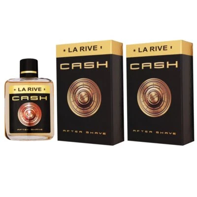 La Rive Cash for Men 2 x 100 ml Aftershave After Shave Set Herren
