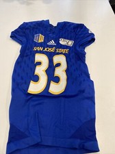 Game Worn Used adidas San Jose State Spartans SJSU Football Jersey 2 Large #33