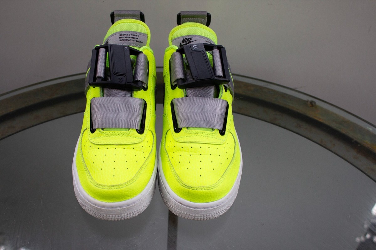 Nike Air Force 1 Low Utility Volt Neon AJ6601-700 Youth  display picture 2