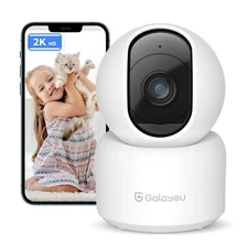 Galayou 2K 3MP 360° Pan/Tilt Indoor Camera House Security Camera AI Detection