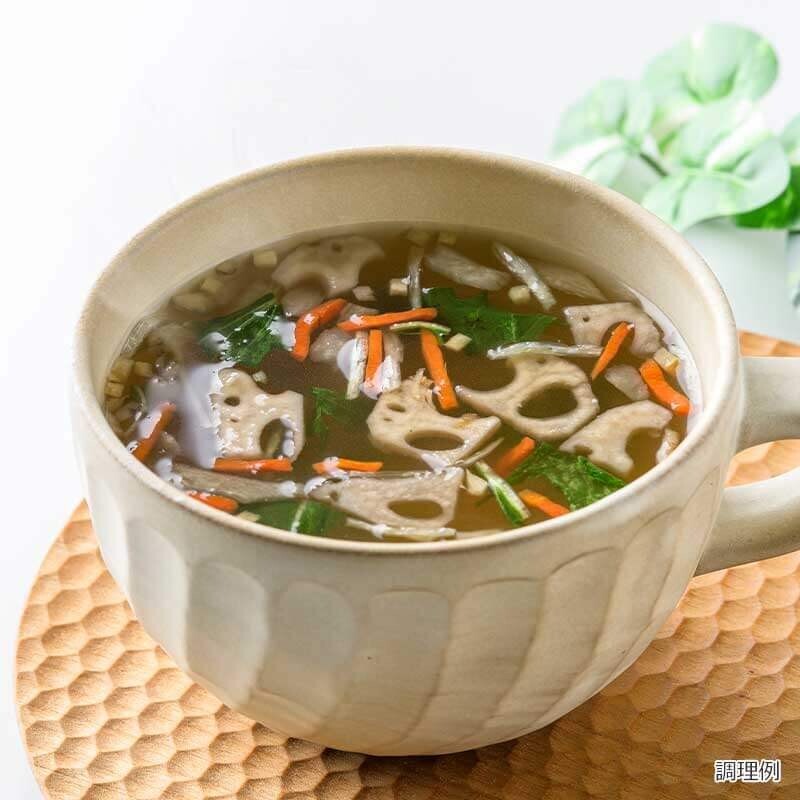 Sopa de verduras de jengibre y raíz ASUZAC ALIMENTOS liofilizado (5 g x 4 porciones) × 5 juegos