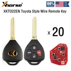 20x XHORSE VVDI for Toyota Style Univeral Wired Remote Key 4 Buttons XKTO22EN