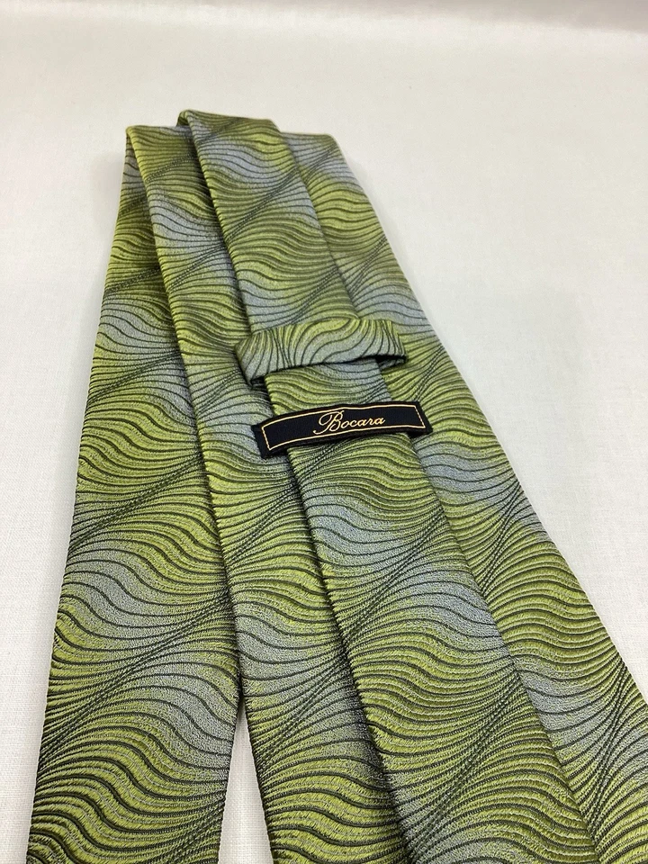 Corbata BOCARA 100 % seda larga hecha en Italia 🇮🇹 L60” x W4” Foto 3 de 4