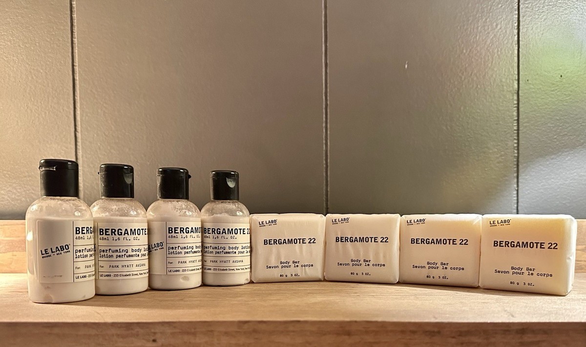 Le Labo Bergamote 22 Body Lotion & Soap Set 4+4 Park Hyatt