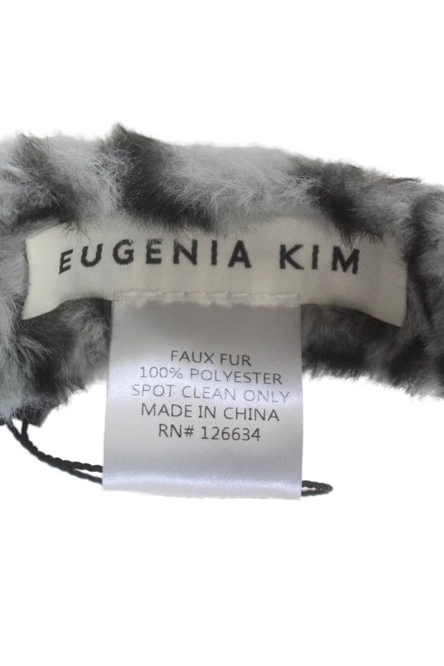 Diadema de piel sintética gris Eugenia Kim para mujer talla única Foto 4 de 4