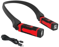 Luz recargable de cuello manos libres ideal para mecánica, camping y lectura