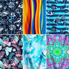 Genovega 6 Packs Oversized Terry Beach Towel Set 36 x 72 Soft Thin Extra Larg...