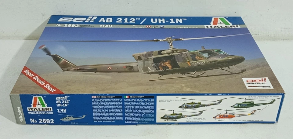 I135525 KIT ITALERI 1/48 n. 2692 - Elicottero Bell AB 212 / UH-1N - Immagine 2 di 4
