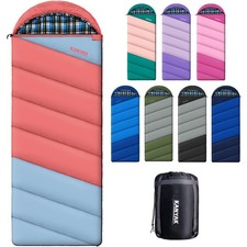 Sleeping Bags for Adults Teens Cold Weather  Warm, 3 Seasons, Cotton Flannel...