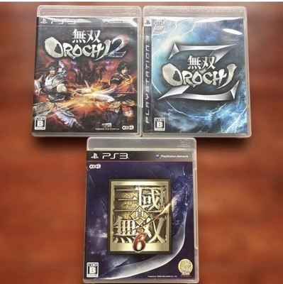 PS3 3 Games Dynasty Warriors 6 Warriors Orochi 2 Warriors Orochi Z Tested CIB