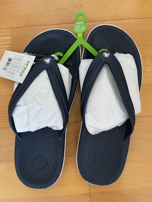 CROCS Crocband Flip Zehentrenner Sandalen Blau Große 39/40 
